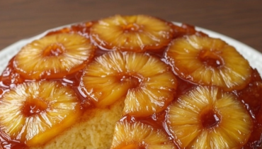 Ananas caramélisé Dessert moelleux Gâteau au yaourt Pâtisserie gourmande Recette facile 