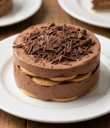 Charlotte au chocolat crémeuse façon Carlota mexicaine