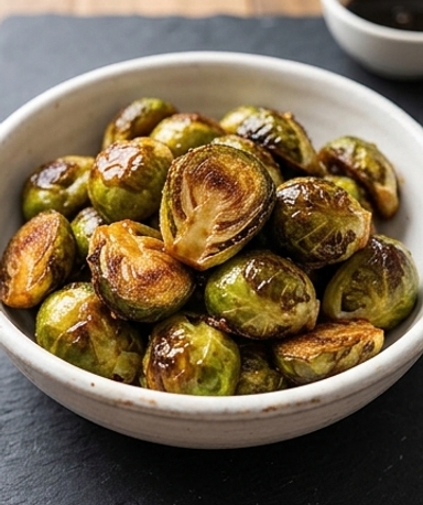 Choux de Bruxelles caramélisés au miel balsamique