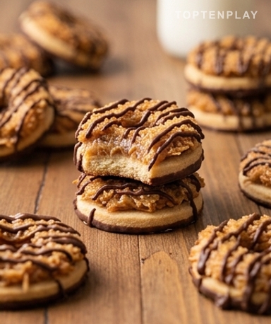 Cookies Samoa Sans Cuisson : Caramel, Noix de Coco et Chocolat en 30 Minutes