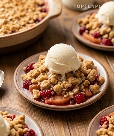 Crumble Pommes et Fruits Rouges : Le Dessert Croustillant qui Fait Toujours l'Unanimité