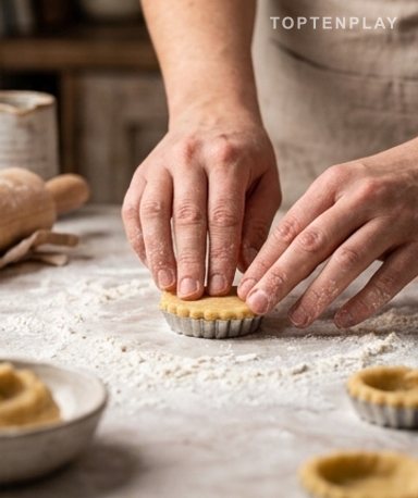 On commence par la pâte Linzer