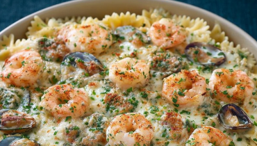 Cuisine méditerranéenne Cuisson au four Cuisson des pâtes Fruits de mer Idée recette Plat principal 