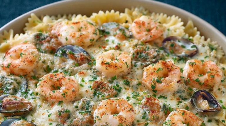 Cuisine méditerranéenne Cuisson au four Cuisson des pâtes Fruits de mer Idée recette Plat principal 