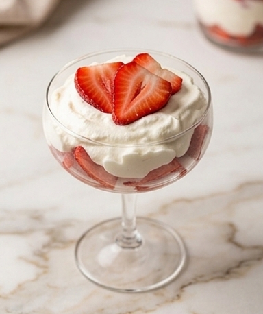 Dessert aux Fraises en 2 Minutes