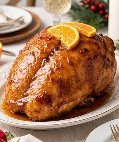 Dinde Glacée Cassonade-Orange à la Mijoteuse