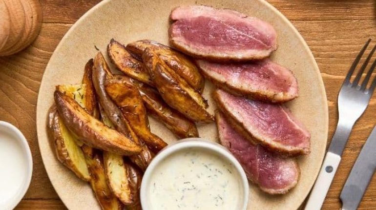 Astuce cuisine Boulettes de viande Canard confit Cuisson poêle Gorgonzola Idée recette Plats à 290 calories 