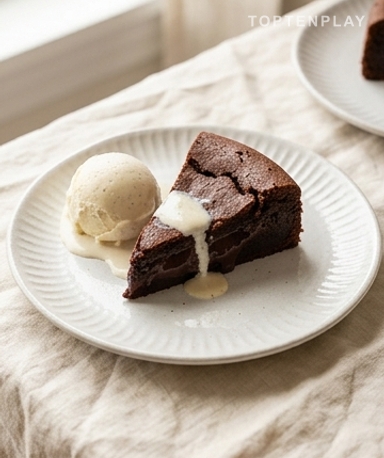 Hausgemachtes Schokoladenfondant