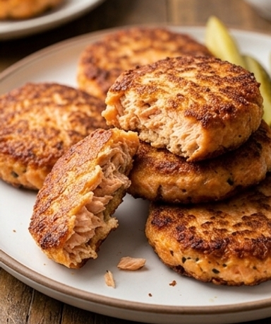 Galettes de Saumon Croustillantes à 3 Ingrédients
