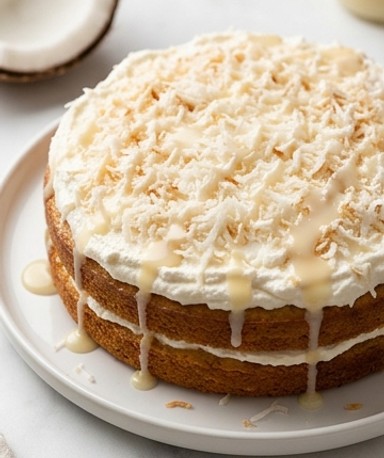 Gâteau glacé à la noix de coco