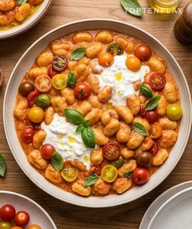 Gnocchi crémeux à la tomate et stracciatella : le dîner rapide qui fait son effet