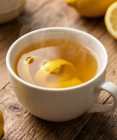 Infusion de zestes de citron maison