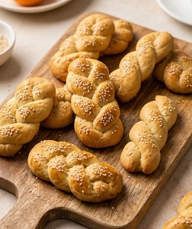 Koulourakia — Biscuits grecs de Pâques à l'orange