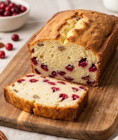 Cake Fondant au Cream Cheese et Cranberries