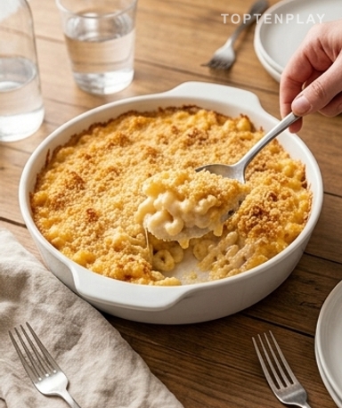 Mac and Cheese Gratiné au Four : Crémeux, Saucé et Irrésistible