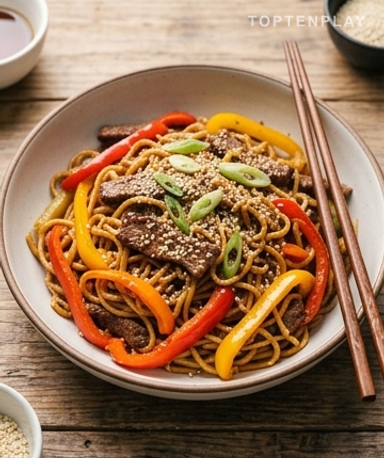 Nouilles Collantes au Bœuf Caramélisé : Le Dîner Express en 30 Minutes