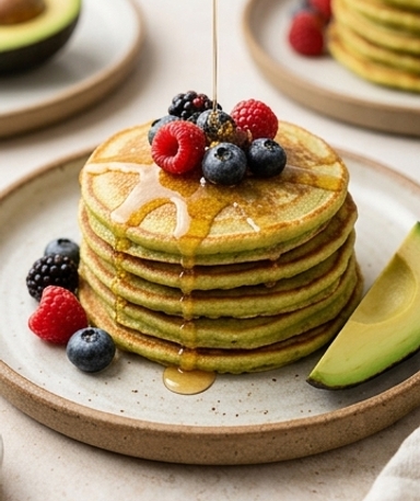 Pancakes Avocat-Avoine Sans Farine