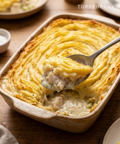 Parmentier de Poisson à la Française : La Tarte au Poisson Crémeuse de Grand-Mère