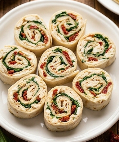 Pinwheels au Poulet Toscan