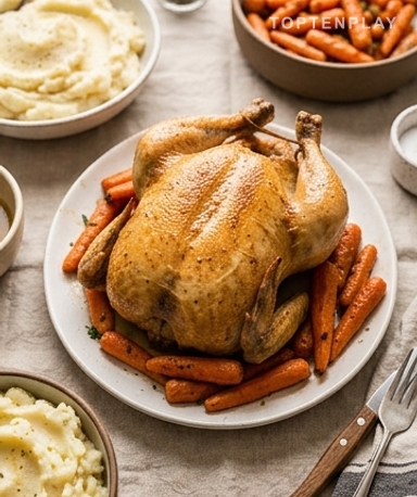 Poulet entier à la mijoteuse : 4 ingrédients, une tendreté incroyable