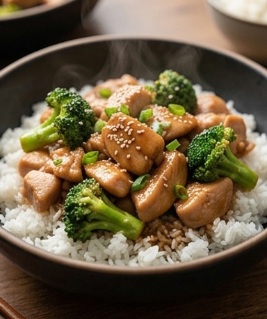 Poulet Sauté au Brocoli à la Sauce Teriyaki Maison