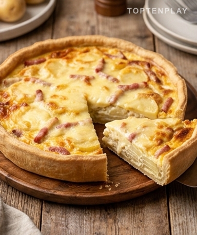 Quiche Raclette, Pommes de Terre et Lardons : La Tarte qui Réchauffe Tout