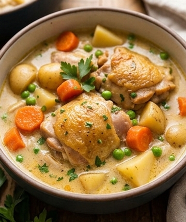 Ragoût de poulet au mijoteur