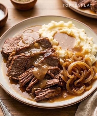 Rôti de bœuf à la compote façon Amish : 4 ingrédients, mijoteuse, résultat bluffant