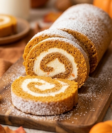 Roulé à la Carotte et Crème au Fromage