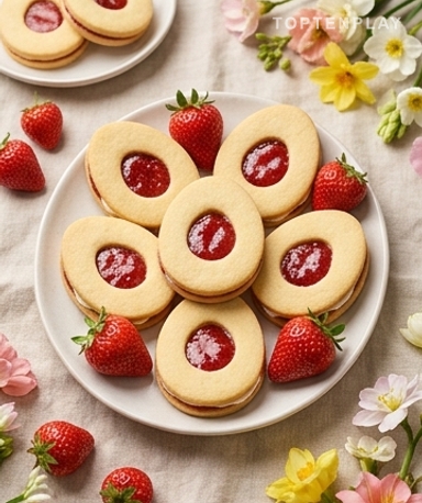 Sablés Oeufs de Pâques à la confiture de fraise — la recette qui fait craquer petits et grands