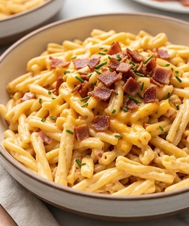 Salade de pâtes façon pimento cheese