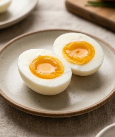 Œufs parfaitement cuits