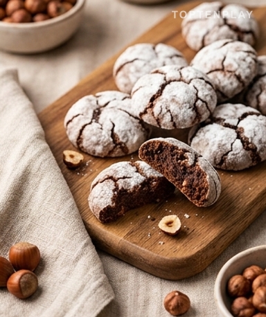 Haselnuss-Kakao-Amaretti