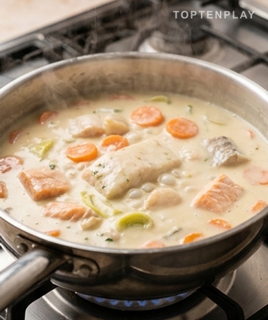 La liaison au jaune d'œuf — retirez la casserole du feu d'abord