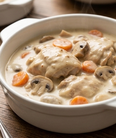 Blanquette de Poulet Crémeuse et Onctueuse