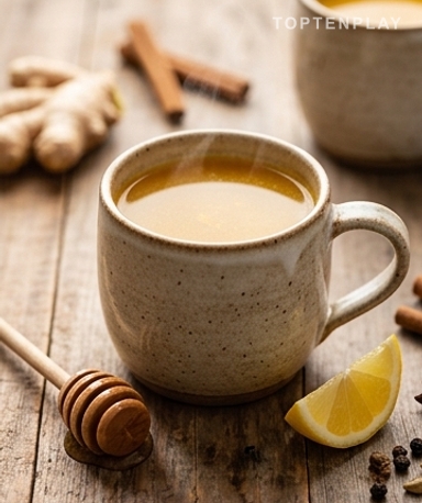 Boisson dorée gingembre-cannelle-curcuma : le mug chaud qui réveille en douceur