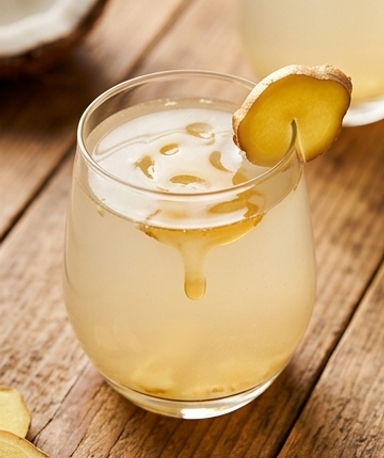 Boisson Énergie Maison : Eau de Coco, Ail & Gingembre