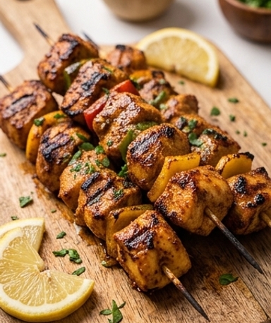 Brochettes de Poulet Marinées
