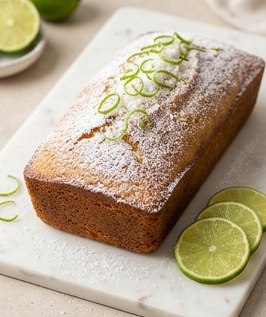 Cake citron vert et noix de coco
