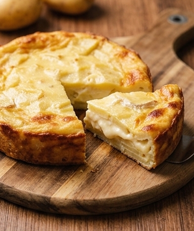 Cake de pommes de terre à la crème de camembert