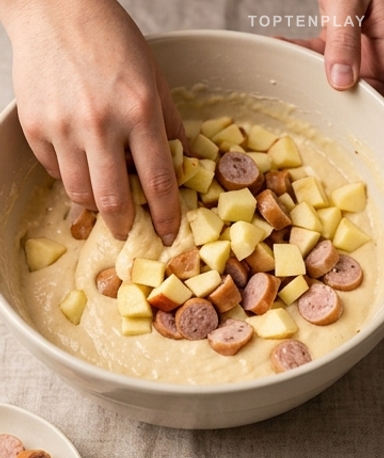 Der Teig: Der einzige Moment, in dem man sich zurückhalten muss