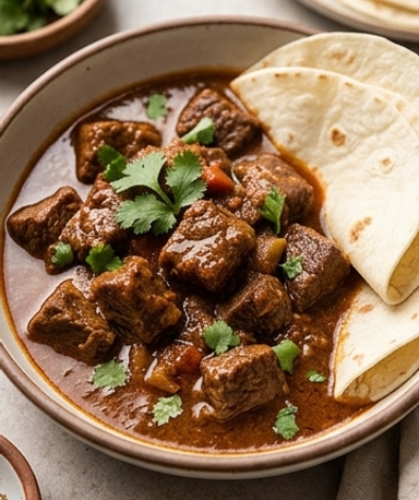 Carne Guisada aux Tortillas de Farine