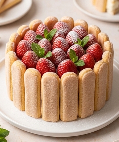 Charlotte Tiramisu aux Fraises