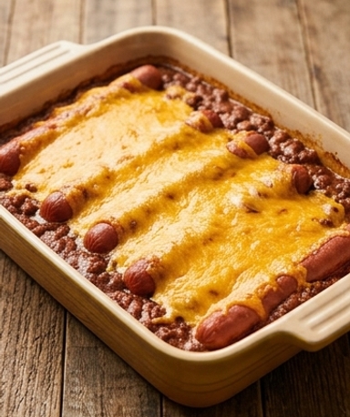 Chili Cheese Dog Bake