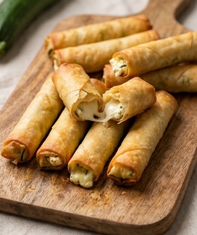 Cigares de courgettes feta-mozzarella