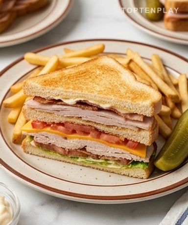 Hausgemachtes Club-Sandwich