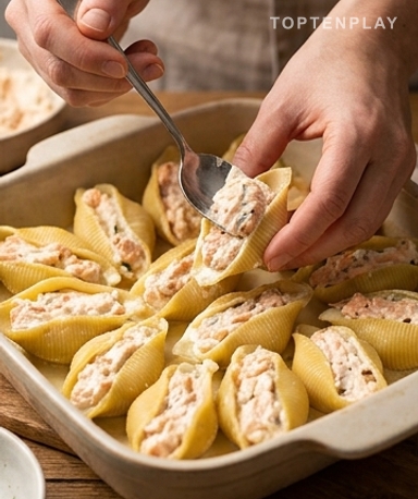 Nimm die Nudeln vom Herd, wenn sie noch Widerstand haben