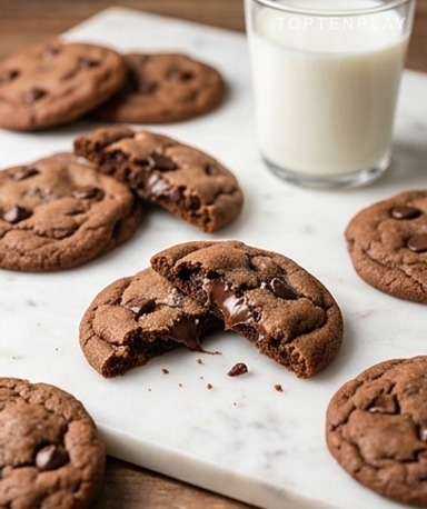 Schoko-Cookies nach Bäckerei-Art
