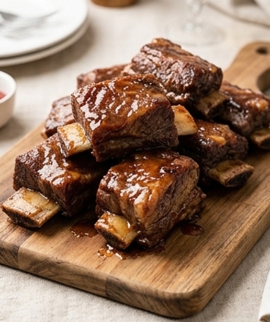 Côtes de Bœuf Façon Amish : Le Glaçage Caramélisé au Mijoteuse