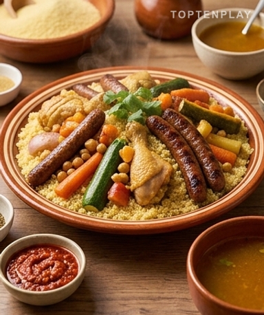 Couscous mit Hähnchen & Merguez